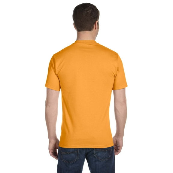 Hanes HEAVYWEIGHT 5.2 oz Short Sleeve T-shirt (Pack of 5) 5 Gold