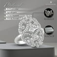 thumbnail image 3 of SilverCloseOut Sterling Silver Cz Filigree Cocktail Ring, 3 of 9