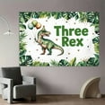 thumbnail image 5 of Dinosaur Three Rex Backdrop for Boys Happy Dino 3rd Birthday Photography Background Greenery Jungle 3 Years Old Birthday Party Decorations Banner Supplies Photo Booth Props, 5 of 5