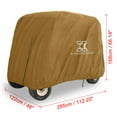 thumbnail image 5 of Yellow Waterproof Outdoor Sun Rain Resistant Golf Cart Protective Cover Polyester Fabric 285x122x168cm, 5 of 5