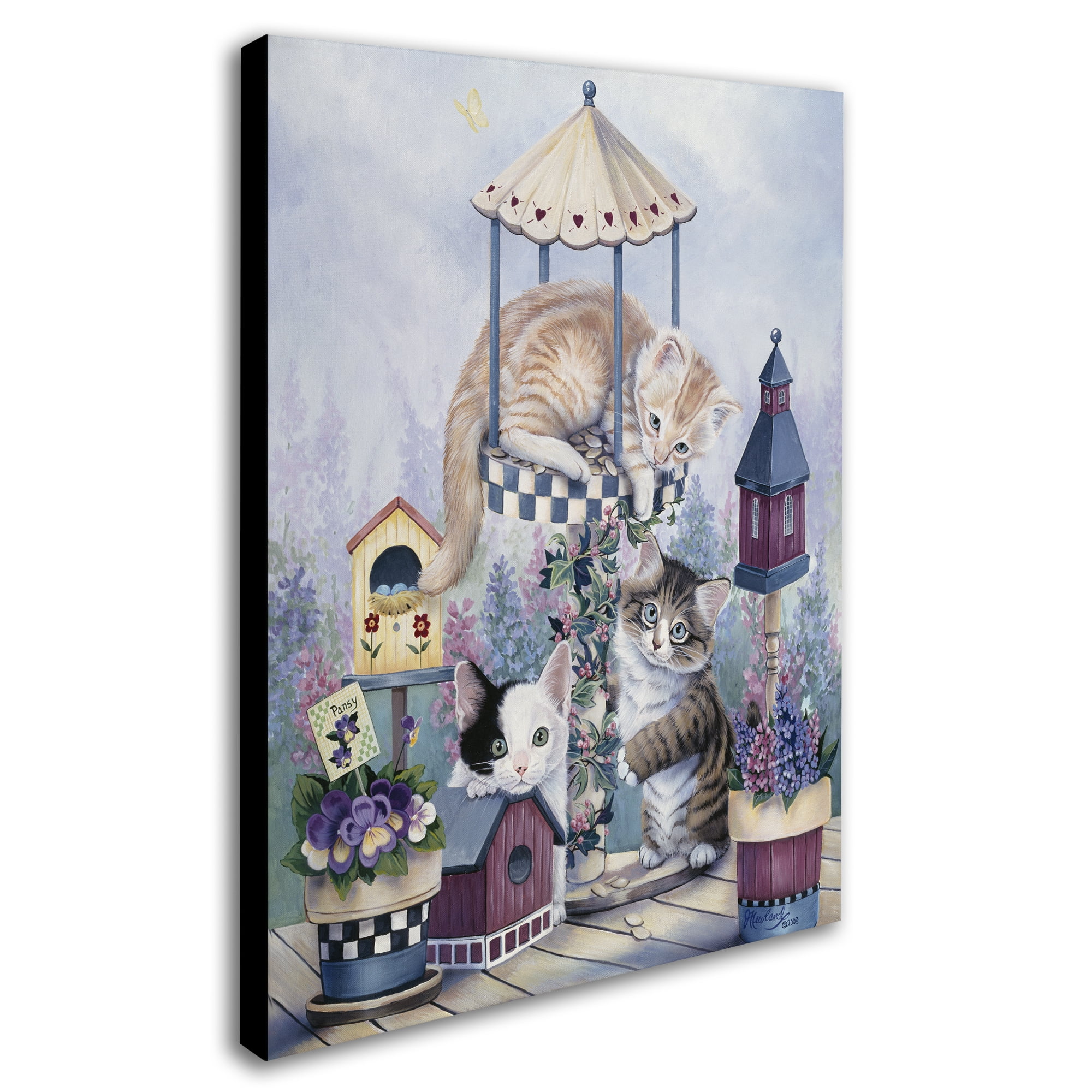 Trademark Fine Art 'Cat Carousel' Canvas Art by Jenny Newland