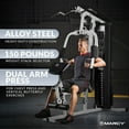 thumbnail image 3 of Open Box Marcy Home Gym Workout Station with Weights, Fully Body Training System, 3 of 12