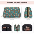 thumbnail image 2 of Tribal Fox Makeup Bag, Large Capacity Travel Cosmetic Bag for Women Girls- Travel Toiletry Bag Leather Portable Waterproof Makeup Case Organizer with Handle, 2 of 4