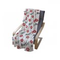thumbnail image 4 of Kiss Soft Flannel Fleece Throw Blanket, Red Woman Lips Kiss Marks Pattern Romance Feminine Graphic Valentines Day, Cozy Plush for Indoor and Outdoor Use, 60" x 80", Vermilion White, by Ambesonne, 4 of 6