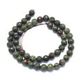 thumbnail image 2 of Natural Dragon Blood Jasper Beads Strands Round Faceted(128 Facets) 8mm Hole: 1.2mm about 49pcs/strand 15.16 inch(38.5cm), 2 of 3