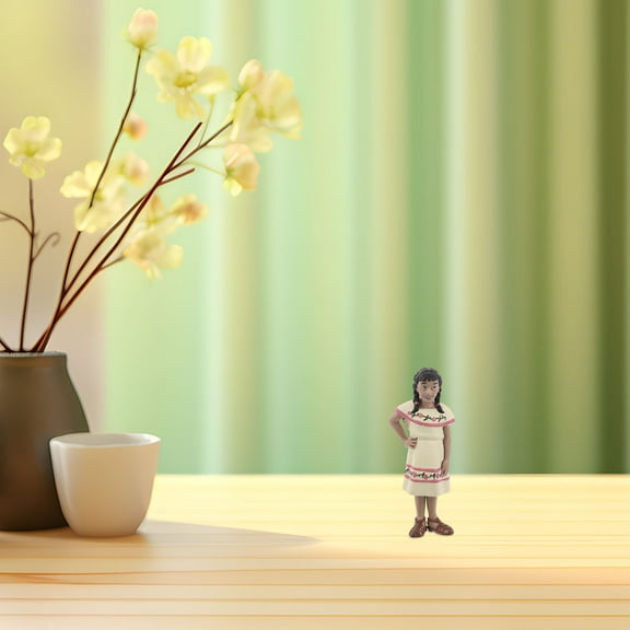 Masteelf Native Figures Toys Girl Ethnic People Action Figurines Little Plastic Figures Cake Topper Goodie Bag Fillers Party Favors For Kids