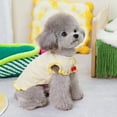 thumbnail image 2 of Vorkoi Striped Small Dog T Shirt Cute Cherry Girl Dog Clothes for Small Dogs Cats Breatha ble Soft Cotton Pet Puppy Sleeveless Vest Spring Summer Doggy Outfits, 2 of 6