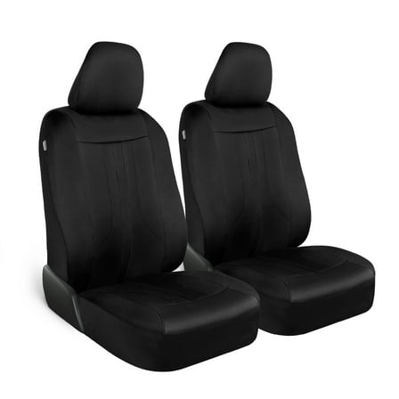 Motor Trend Black Cloth Car Seat Covers for Front Seats – Premium Automotive Bucket Seat Covers, Made for Vehicles with Removable Headrests, Interior Covers for Car Truck Van SUV