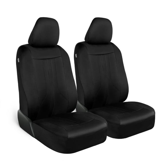 Motor Trend Black Cloth Car Seat Covers for Front Seats – Premium Automotive Bucket Seat Covers, Made for Vehicles with Removable Headrests, Interior Covers for Car Truck Van SUV