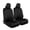 Black, variant on Motor Trend Black Cloth Car Seat Covers for Front Seats - Premium Automotive Bucket Seat Covers, Made for Vehicles with Removable Headrests, Interior Covers for Car Truck Van SUV