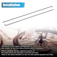 thumbnail image 4 of Unique Bargains 12pcs 14G J Bend Bicycle Steel Spokes 290mm 11.42" Cycle Spokes with Brass Nipples for Mountain Bike MTB, 4 of 7