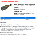 thumbnail image 2 of Water Temperature Sensor - Compatible with 2002 - 2003 Suzuki Aerio 2.0L 4-Cylinder, 2 of 2