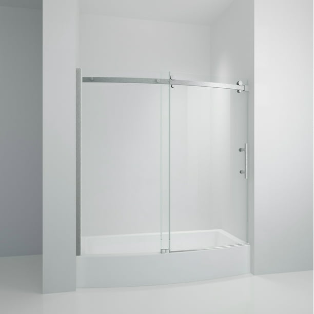 Frameless Curved Bathtub Shower Doors, Curved Bathtub Shower Doors