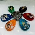 thumbnail image 4 of Natural Starfish Amber Charm Keychains Backpack Decoration Fashion Keys Holder, 4 of 5