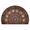 C, variant on Boho Style Semicircular Door Mat, Heavy Duty Outside Door Mat, Half Round Welcome Mat Outdoor for Front Door, Entryway, Patio