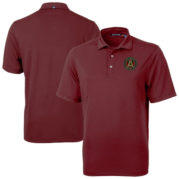 Men's-Cutter & Buck  Maroon Atlanta United FC Virtue Eco Pique Recycled Polo