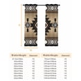 thumbnail image 6 of Fsddascl Brown Southwest Blackout Curtains for Bedroom/Living Room, Thermal Insulated Kitchen Curtains, Farmhouse Boho Aztec Geometric Neutral Grommet Darkening Window Treatment Drapes 42"x63"x2, 6 of 6