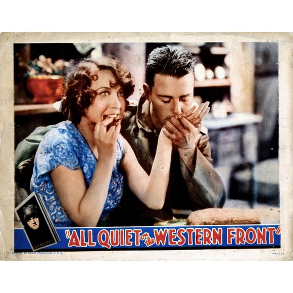 All Quiet On The Western Front From Left Yola D'Avril Lew Ayres 1930 Movie Poster Masterprint (28 x 22)