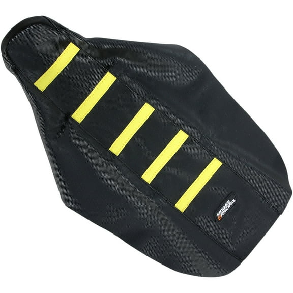 Moose Racing Black/Yellow Ribbed Seat Cover (RMZ25010-331RT)