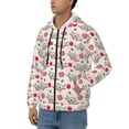 thumbnail image 3 of Kdxio Cartoon Koala Bear Print Men Hoodies Casual Hoodies for Men with Zip Pockets Full Zip Long Sleeve Sweatshirt Sports Hooded Jacket-Large, 3 of 5