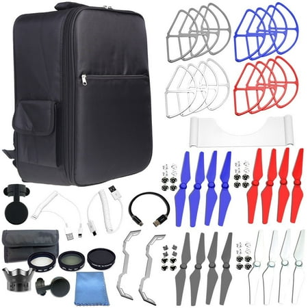 EVERYTHING YOU NEED ACCESSORY BUNDLE FOR DJI PHANTOM 4 - Includes + Water-Resistant Backpack for Phantom 4 +