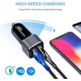 thumbnail image 2 of Car Charger, 2Pack 4.8A Portable Dual Port USB Cargador Carro Lighter Adapter for iPhone, Tablet, Samsung, GPS - Black Fast Charging 12v Outlet LED Muti Cell Phone Car USB Charger Adapter, 2 of 7
