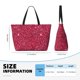 thumbnail image 4 of Easygdp Red Glitter Bolsa de Viaje de Playa de Gran Capacidad, Bolsa Tote Perfecta para la Playa, Escapadas de Fin de Semana y Viajes, 4 of 7