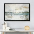 thumbnail image 3 of wall26 Framed Canvas Print Wall Art Teal Gray Grunge Paint Stroke Landscape Abstract Shapes Illustrations Minimal Decorative Contemporary Multicolor for Living Room, Bedroom, Office - 16"x24&quo, 3 of 5