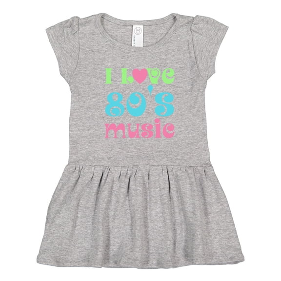 Inktastic I Love 80's Music Girls Toddler Dress
