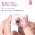 thumbnail image 6 of SAVILAND Nail Art Stamper Kit - 4Pcs Clear Silicone Nail Art Stamper with Scrapers for French Nails Tip,Gel Nail Polish, 6 of 10