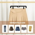 thumbnail image 4 of ACSTEP Plastic Hangers with Clips,14 Inch Pant Hanger for Space,12 Pack,Black, 4 of 5