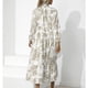 thumbnail image 5 of Vestido de mujer, vestido estampado de mujer, vestido estampado suave, vestido de mujer, características de vanguardia, 5 of 7