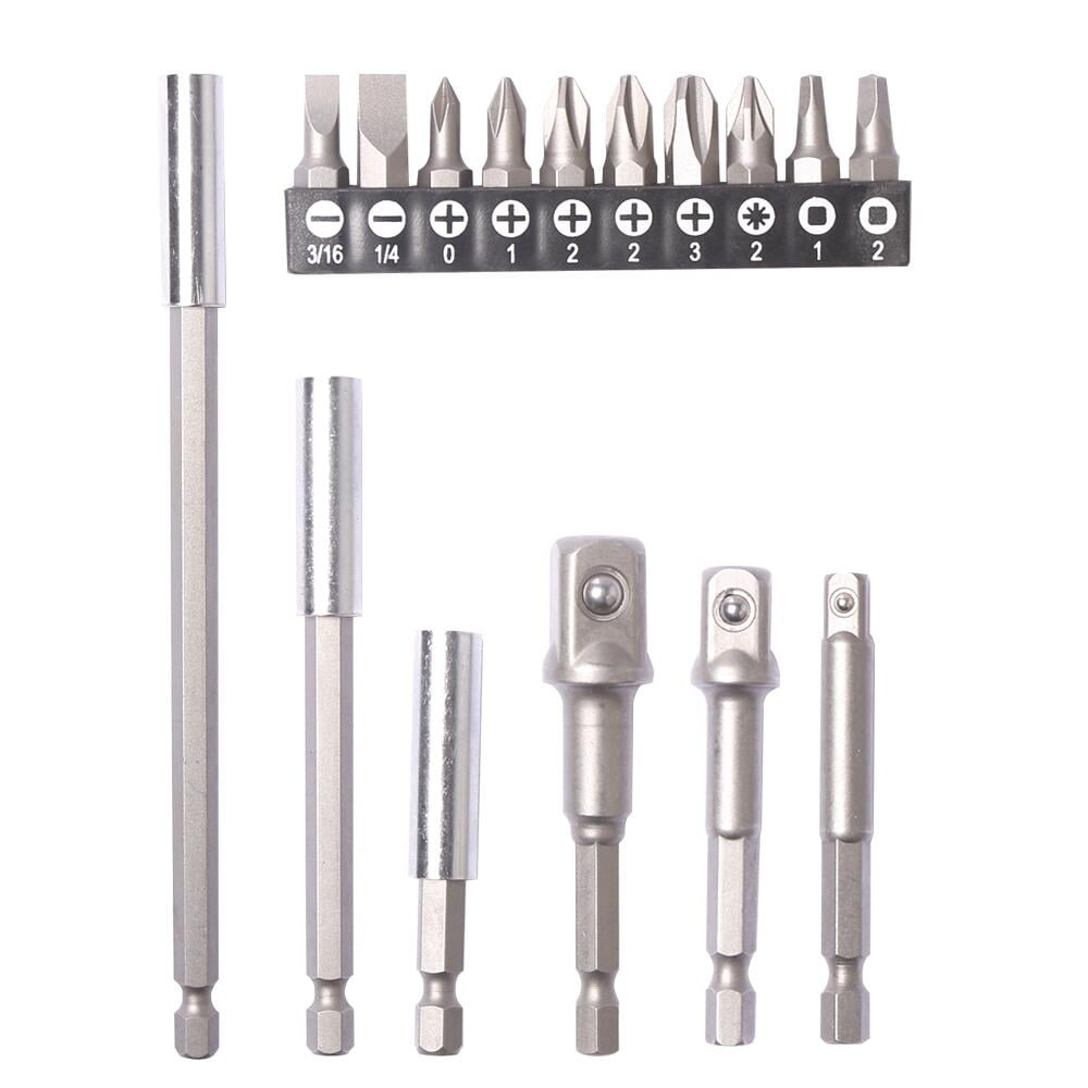 TorqueSmith Socket Adapter & Drive Bit Set 16 Piece