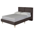thumbnail image 4 of Base de Cama Matrimonial Makora Luma Chocolate Tapizada en Tela Tipo Lino (No Incluye Colchón), 4 of 9