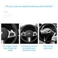 thumbnail image 4 of Scienceny Palanca de cambios para volante de coche, 2 piezas Vehículos, repuestos y accesorios Mis Negro Scienceny VI022069-02, 4 of 6