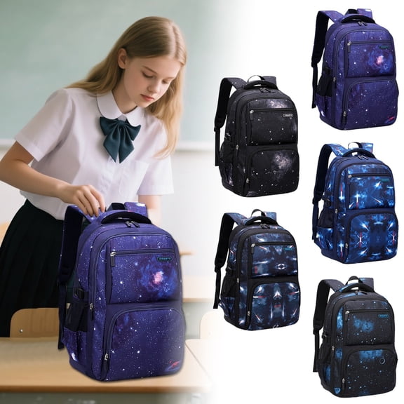 jiaxiM School Backpacks Adjustable Comfort Shoulder Strap Lightweight Durable School Bag for Daily Campus Use, Primary, Middle, High School, Park, Travel