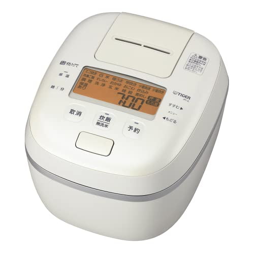 Rice Cooker Tiger Thermos (TIGER) 5.5 Go Pressure IH Type Bubble Fire Cooking Small Flavor Cooking Off White JPI-A100 WO