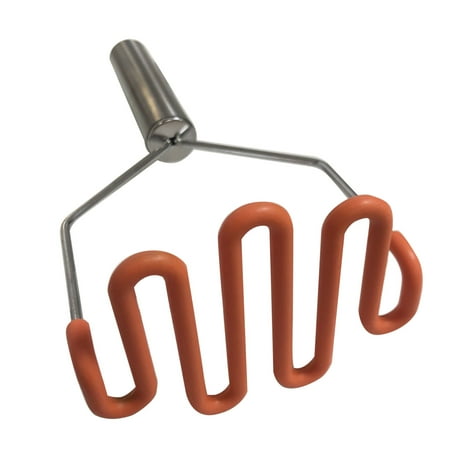 

Non Scratch Stainless Steel Home With Silicone Coated Potato Masher Vegetables