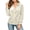 Beige, variant on Hxshgdsn Women's Open Front Lapel Cardigan, Long Sleeve Button Up Knit Sweater, Solid Color Casual Outerwear(Wine/XL)