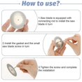 thumbnail image 4 of 10 Pcs Glass Cutting Disc 60mm Diamond Cutting Wheel Cut Off Wheels for Rotary Tool Drill Attachment Polishing Tiles, 4 of 5