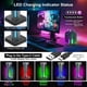 thumbnail image 2 of Base de carga para Nintendo Switch 2 Joy-Cons, soporte magnético 4 en 1 con 5 luces RGB, protección contra sobrecargas, 2 of 7