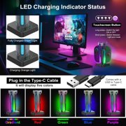 Charging Dock for Switch 2 Controller, JoyCon Charging Station with Lamppost LED Indication, Fast Charger Stand Station with Overcharge Protection