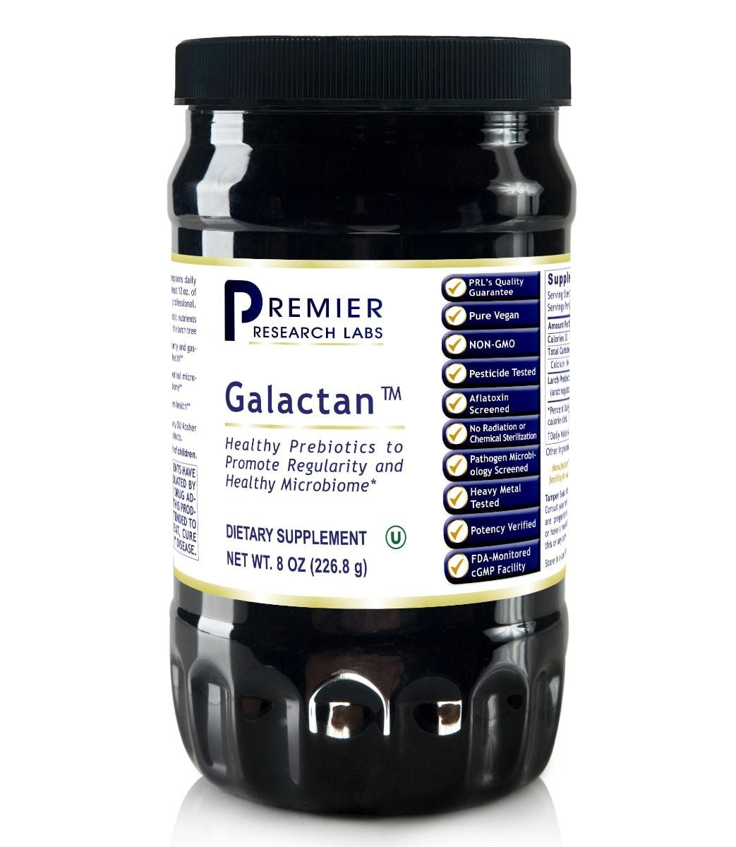 Premier Research Galactan, Immune-Supporting Fiber & Gastrointestinal Support, Dietary Supplement, 8 Oz (226.8 G)