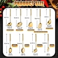 thumbnail image 2 of Juego de 9 Utensilios de Cocina de Acero Inoxidable 304: Espátula, Cuchara Sólida, Espumadera, Tenedor, Cucharón y Espumadera., 2 of 6