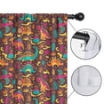 thumbnail image 4 of Blackout Kids Curtains,Colorful Dinosaurs Abstract Shapes Pattern Childrens Insulated Curtains Set Of 2,Bedroom Essentials,Toddler Room Decor 42"x63", 4 of 5