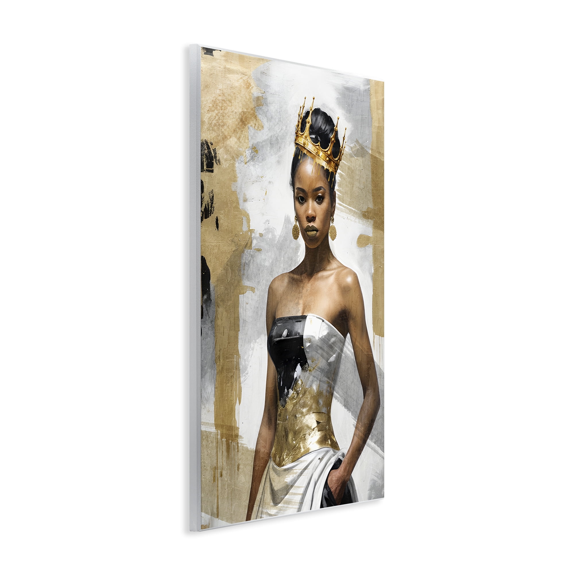 Stupell Industries Glam Abstraction Woman People Painting Unframed Art Print Wall Art, 13 x 19