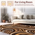thumbnail image 2 of ODIKA 5' x 7' Machine Washable Non-Slip Area Rug, Abstract Swirl High Traffic Rug, Brown, 424713, 2 of 7