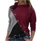 thumbnail image 2 of ICHUANYI Clearance Fashion Women's Casual Long Sleeve Round Neck Patchwork Ladies Tops Sweatshirts ICHUANYI "ICHUANYI", 2 of 5