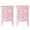 Pink, variant on UBesGoo Set of 2 Nightstand, Side Table Night Table,Pink