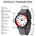 thumbnail image 2 of Blekon Nurse Watch Scrub Colors, Red Pulsometer, Easy Read Dial Female Adult Design, Water Resistant, 2 of 8